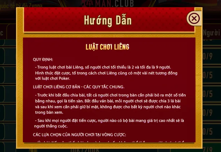 Chơi Liêng Tại ManClub Nhanh Chóng Kịch Tính Với Cơ Hội Thắng Lớn Mỗi Ngày