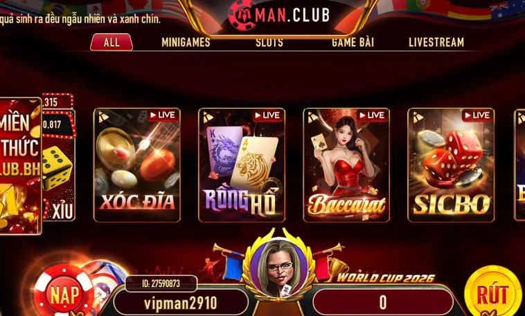 Live Casino Livestream Tại ManClub Thiên Đường Giải Trí Trực Tuyến Đẳng Cấp Nhất