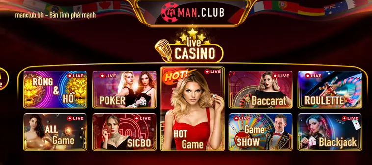 Live Casino Livestream Tại ManClub Thiên Đường Giải Trí Trực Tuyến Đẳng Cấp Nhất