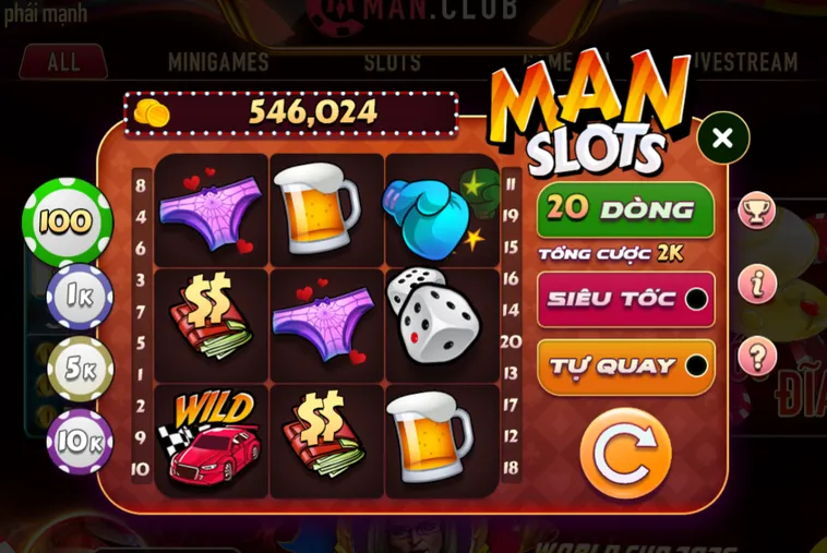 Minigame Man Slot Tại ManClub Sân Chơi Thắng Nhanh Đầy Hào Hứng