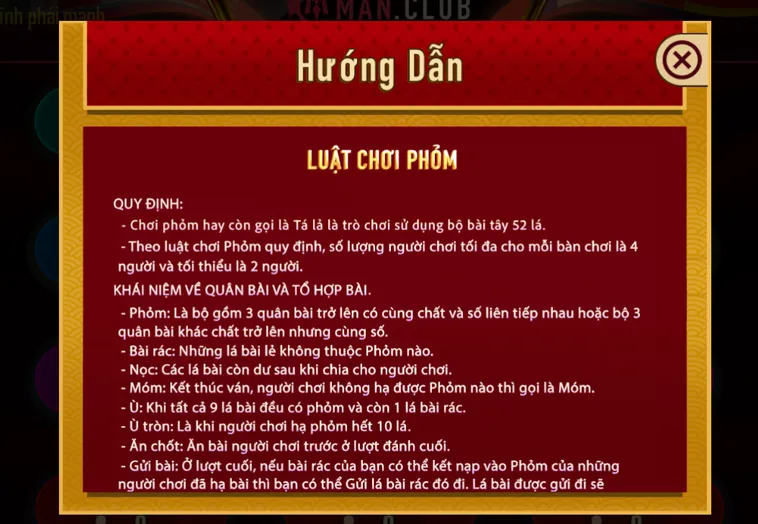 Hướng Dẫn Cách Chơi Phỏm Tại ManClub Đỉnh Cao Giành Chiến Thắng Vang Dội