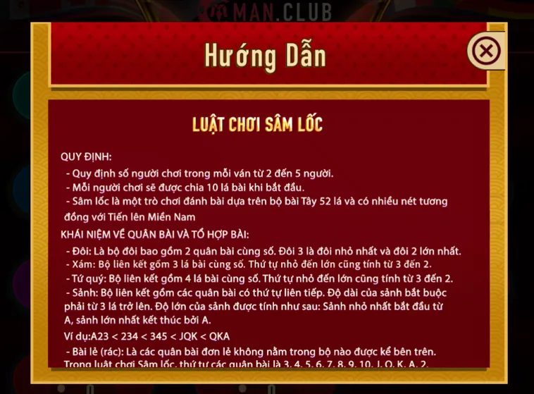 Sâm Lốc Solo Tại ManClub Đấu Trường Kịch Tính Dành Cho Mọi Cao Thủ