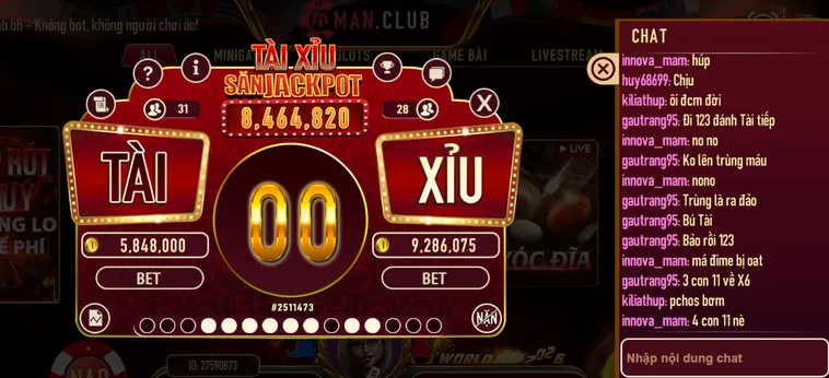 Tài Xỉu Livestream Tại ManClub Trải Nghiệm Đỉnh Cao Cho Mọi Người Chơi