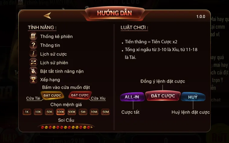 Tài Xỉu Livestream Tại ManClub Trải Nghiệm Đỉnh Cao Cho Mọi Người Chơi