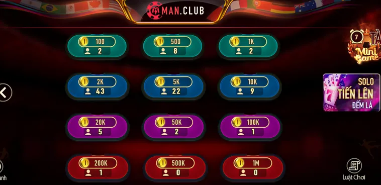 Tiến Lên Đếm Lá Tại ManClub Đấu Trường Trí Tuệ Đỉnh Cao Với Phần Thưởng Lớn